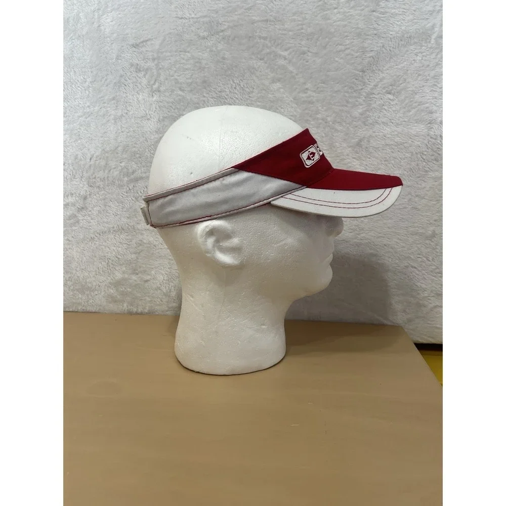 Easton Red White Adjustable Visor One Size Cotton Sports Baseball Hat